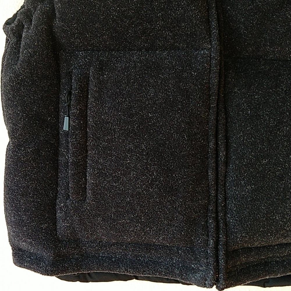 PART TWO Copenhagen Reversible Black Down Puffer Vest Canvas & Fleece M - Picture 3 of 15
